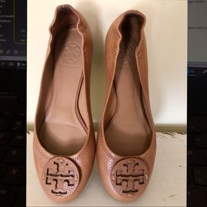 Tory Burch Tan Leather Flats Sz. 7.5